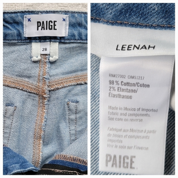 PAIGE Light Blue Flare & Wide Leg Jeans - Picture 9 of 14